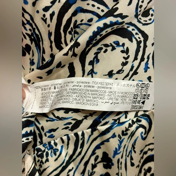 2/$20 - Zara Paisley Wrap Blouse - Size M - Picture 8 of 9
